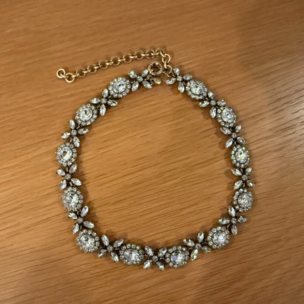 J. Crew Vintage crystal statement necklace
